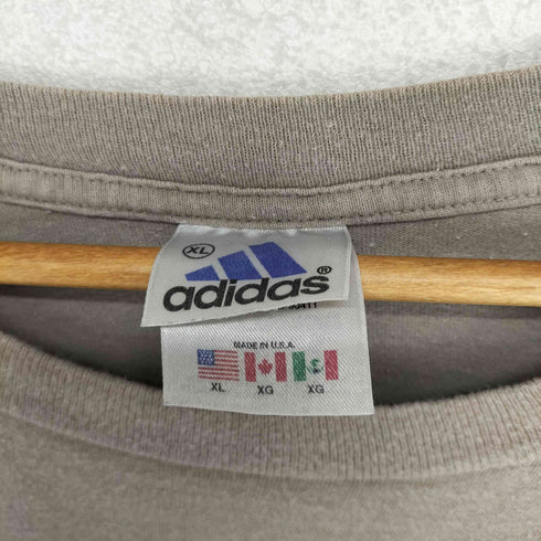 アディダス adidas 90-00s 万国旗タグ フロントプリントクルーネックTシャツ メンズ US XL