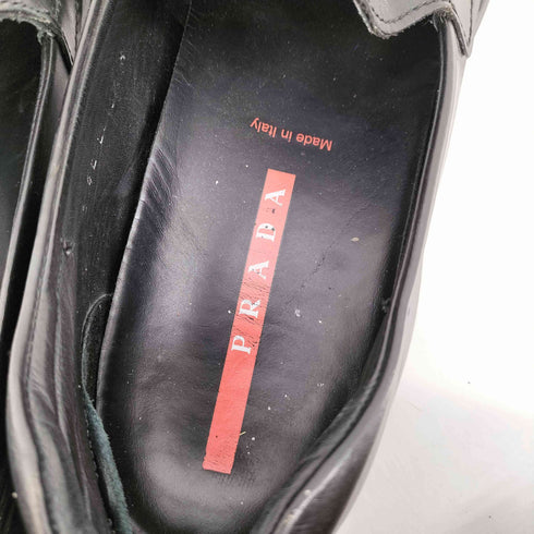 プラダ PRADA 90-00S SPORT イタリア製 パンチング レザー スリッポン シューズ メンズ