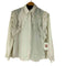 ザラ ZARA リボン付きフリルブラウス レディース import:M