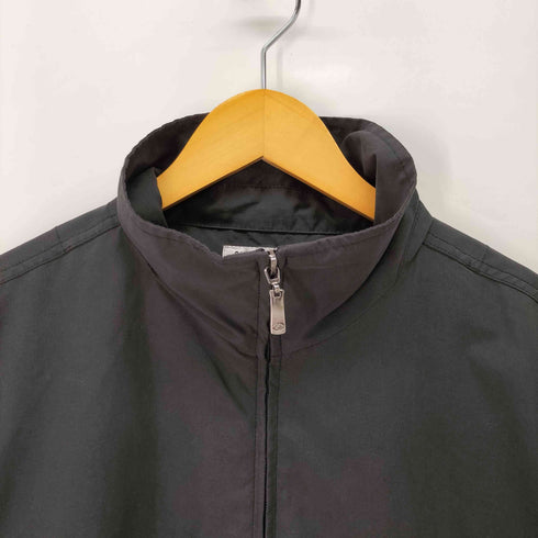 クイックシルバー Quiksilver EDITION 90-00s ロゴ刺繍 スタンドネック ドローコード フルジップ テック ジャケット メンズ import:L