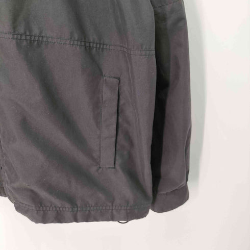 クイックシルバー Quiksilver EDITION 90-00s ロゴ刺繍 スタンドネック ドローコード フルジップ テック ジャケット メンズ import:L