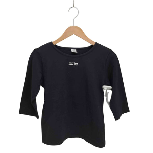 クレージュ courreges Uネック 七分袖ロゴカットソー レディース 2