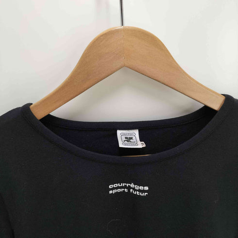 クレージュ courreges Uネック 七分袖ロゴカットソー レディース 2