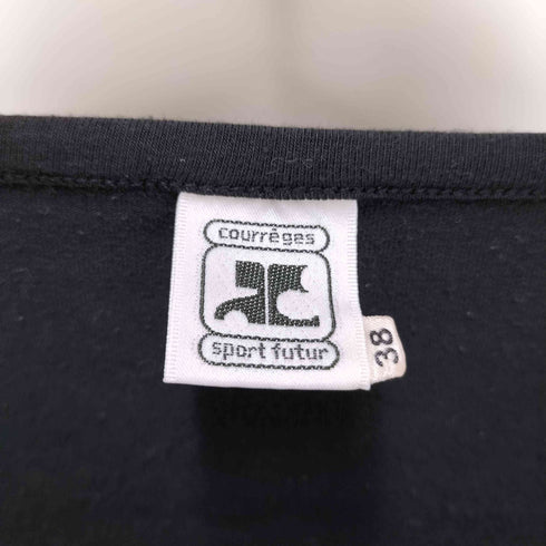 クレージュ courreges Uネック 七分袖ロゴカットソー レディース 2