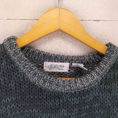 フロントデザインアクリルニット メンズ L