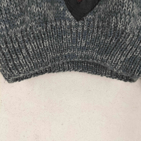 フロントデザインアクリルニット メンズ L