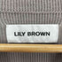 リリーブラウン Lily Brown カットアウトバイカラーニットワンピース レディース ONE SIZE