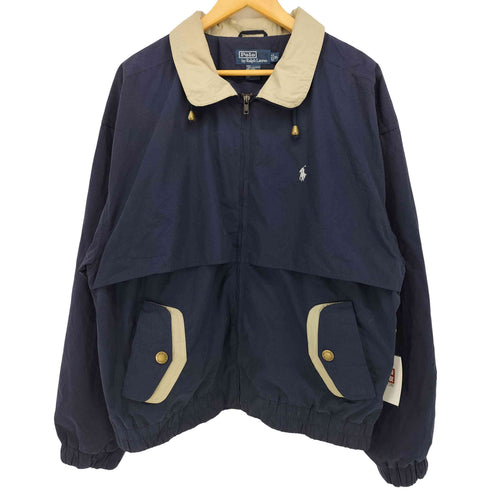 ポロバイラルフローレン Polo by RALPH LAUREN 90S ポニー 刺繍 セーリング スイングトップ ブルゾン メンズ import:XL