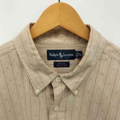 ラルフローレン RALPH LAUREN 90S AFTON ドビー織り プルオーバー ボタンダウン シャツ メンズ import:XL