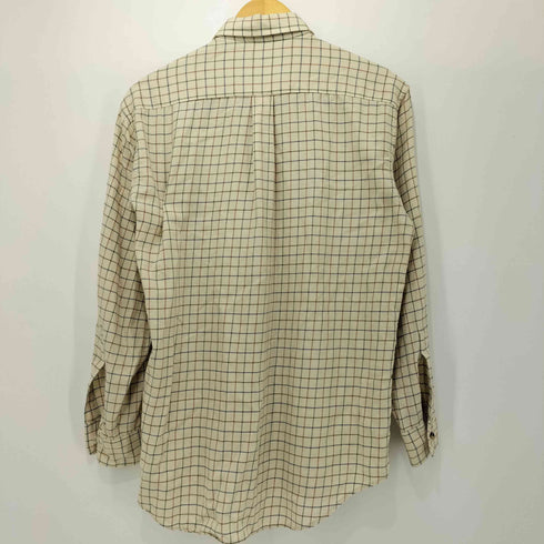 ダックス DAKS コットンウール ボタンダウン チェックシャツ メンズ import:M