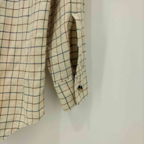 ダックス DAKS コットンウール ボタンダウン チェックシャツ メンズ import:M