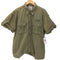 ラングラー Wrangler ロゴ ワッペン ミリタリー S/S シャツ カットオフ メンズ import:XL