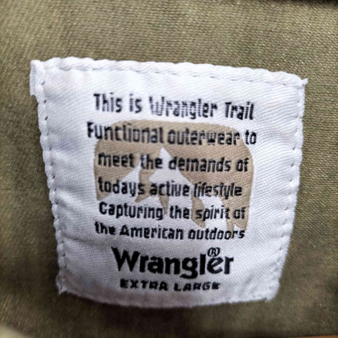 ラングラー Wrangler ロゴ ワッペン ミリタリー S/S シャツ カットオフ メンズ import:XL