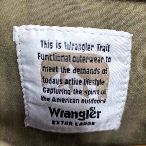 ラングラー Wrangler ロゴ ワッペン ミリタリー S/S シャツ カットオフ メンズ import:XL