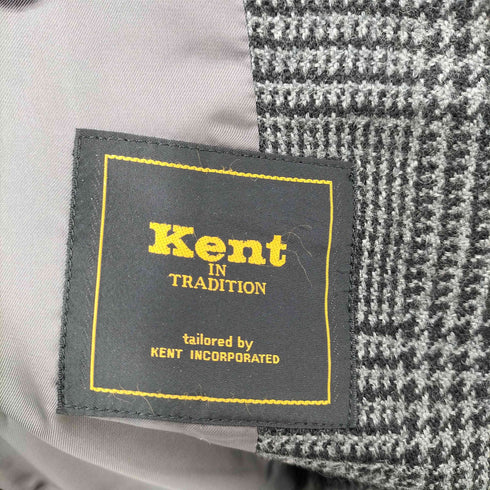 ケントイントラディション Kent IN TRADITION グレンチェック ウール 段返り3B テーラードジャケット メンズ 94-84-170