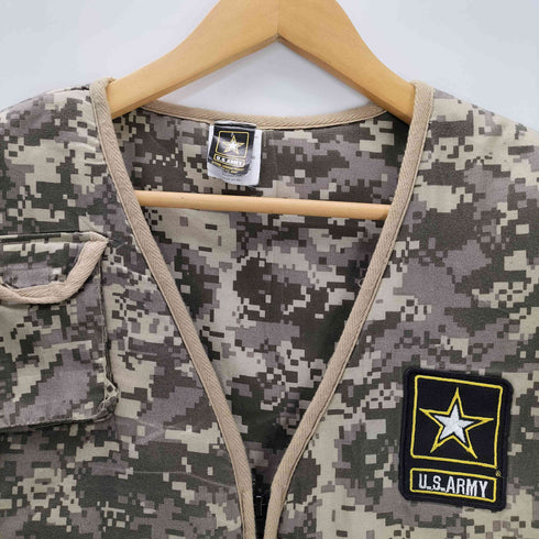 ユーエスアーミー U.S. ARMY U.S. ARMY レプリケーション 迷彩 デジタルカモ パッチ付き タクティカル ミリタリー ベスト メンズ ONE SIZE