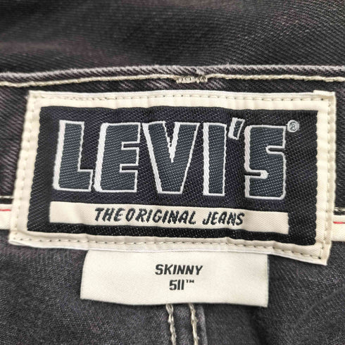 リーバイス Levis 511 skinny メキシコ製 ブラックデニム メンズ W32