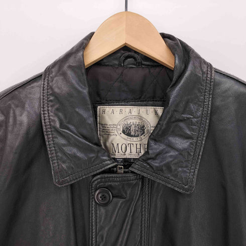 ハラジュクマザー HARAJUKU MOTHER lamb skin 裏地キルティング ラムスキン 比翼 カーコート メンズ JPN:L