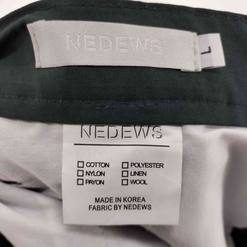 NEDEWS 2タック ワイドテーパード パンツ メンズ