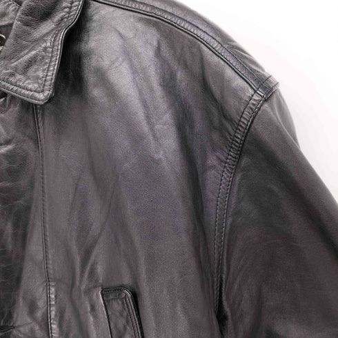 CHRIST CHURCH 裏地 キルティング カウレザー 比翼 カーコート メンズ import:M