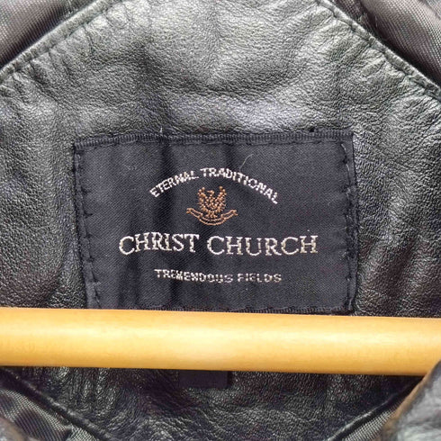 CHRIST CHURCH 裏地 キルティング カウレザー 比翼 カーコート メンズ import:M