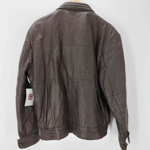 BELGIO シープレザー YKK カムロック式 スイッチングライン ジャケット ブルゾン メンズ JPN:L