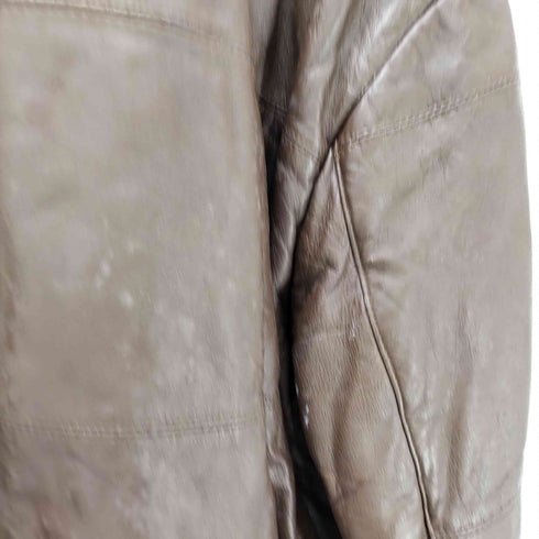 BELGIO シープレザー YKK カムロック式 スイッチングライン ジャケット ブルゾン メンズ JPN:L