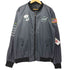 ASSTSERIES 企業ロゴ 星条旗 ワッペン 裏総柄 MA-1 フライトジャケット メンズ 4XL