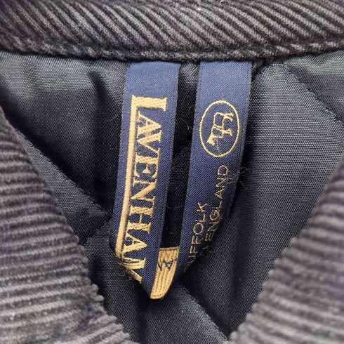 ラベンハム LAVENHAM 英国製 襟コーデュロイ キルティングジャケット レディース EUR:38