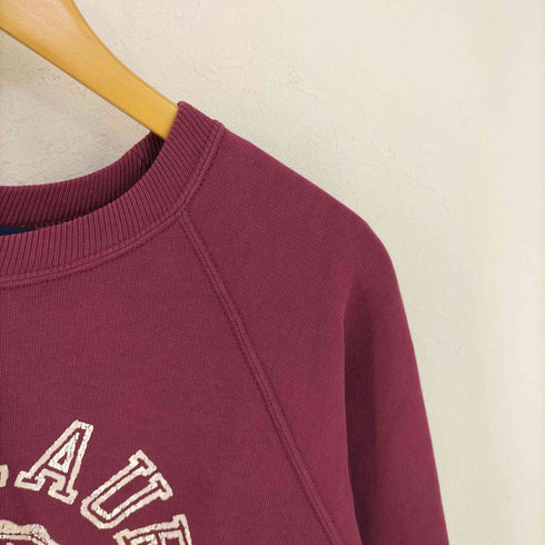 ポロラルフローレン POLO RALPH LAUREN カレッジロゴプリント ラグランスウェット メンズ import:M