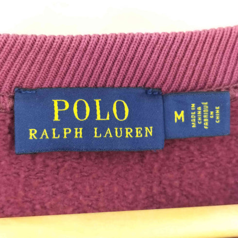 ポロラルフローレン POLO RALPH LAUREN カレッジロゴプリント ラグランスウェット メンズ import:M