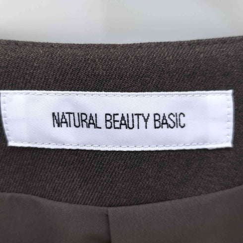 ナチュラルビューティーベーシック NATURAL BEAUTY BASIC ウーステッドライクツイルSETUP ジャケット レディース JPN:S