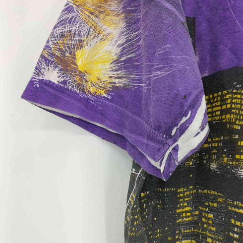 シングルステッチ オールオーバープリントクルーネックTシャツ メンズ