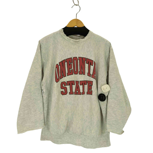 エムブイスポーツ MV SPORT 90S USA製 PRO WEAVE カレッジロゴリメイクスウェット メンズ import:L