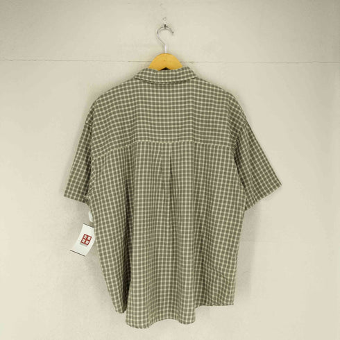 オベイ OBEY ロゴ刺繍チェックシャツ メンズ XL