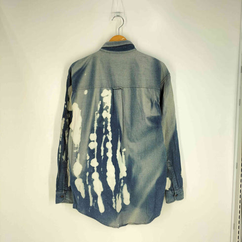 チャップスラルフローレン CHAPS RALPH LAUREN 90S ブリーチ加工 コットン ボタンダウンシャツ メンズ import:S