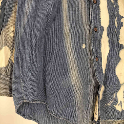 チャップスラルフローレン CHAPS RALPH LAUREN 90S ブリーチ加工 コットン ボタンダウンシャツ メンズ import:S