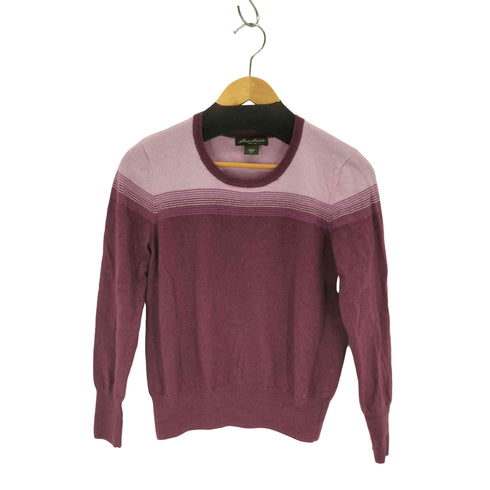 エディーバウアー Eddie Bauer ウール配色ニット レディース import:L