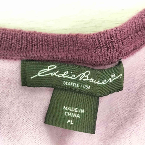 エディーバウアー Eddie Bauer ウール配色ニット レディース import:L