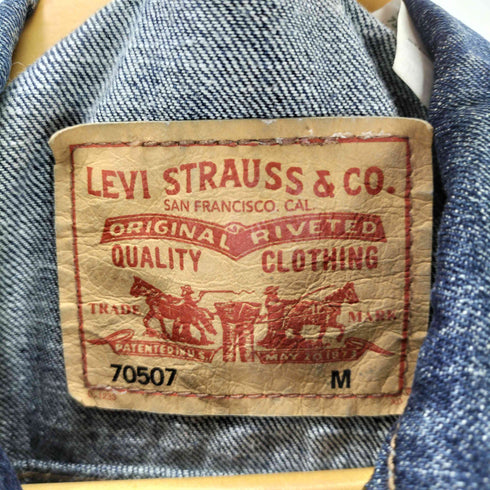 リーバイス Levis 70507 バックプリントデニムベスト メンズ JPN:M