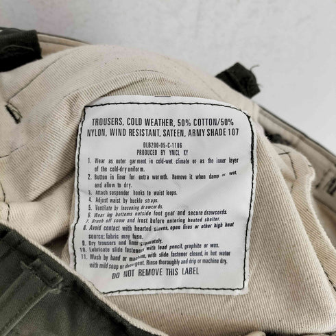 ユーエスアーミー U.S. ARMY YMCLKY TALONジップ ミリタリーカーゴパンツ メンズ X-SMALL-REGULAR