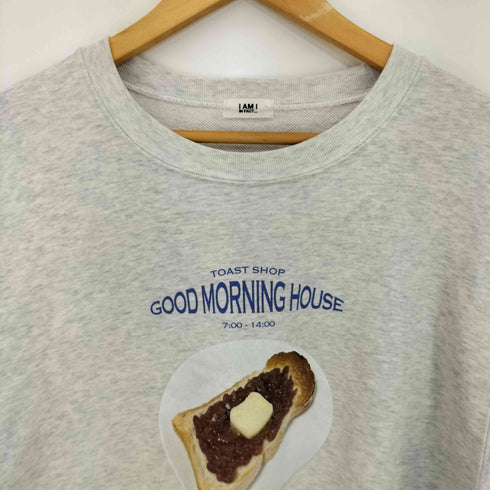 アイアムアイインファクト I am I in fact... GOOD MORNING HOUSE プリント スウェット レディース FREE