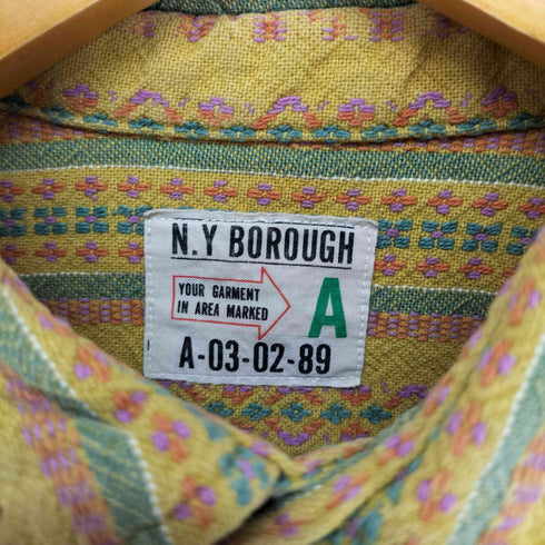 N.Y BOROUGH 総柄シャツ メンズ
