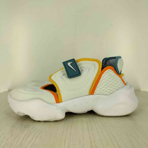 ナイキ NIKE AQUA RIFT WHITE/CERULEAN-SOLAR FLARE-MAGMA ORANGE レディース JPN:24.5