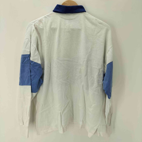 コカコーラ Coca-Cola ロゴ プリント ボーダー L/S ポロ シャツ メンズ import:L