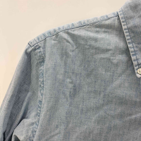 ラルフローレン RALPH LAUREN ポニー 刺繍 ボタンダウン L/S シャンブレー シャツ メンズ import:M