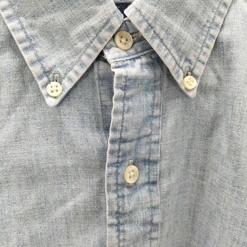 ラルフローレン RALPH LAUREN ポニー 刺繍 ボタンダウン L/S シャンブレー シャツ メンズ import:M