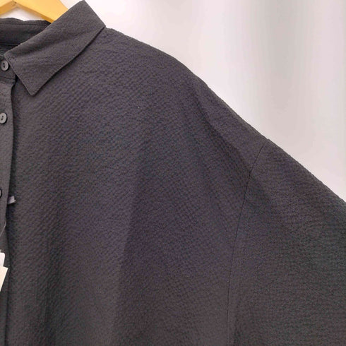 アンティカパターントルソ antiqua patterntorso シアサッカー 長袖 シャツ レディース FREE