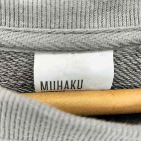 MUHAKU WRAP UP CREW SWEAT RAGLAN SLEEVE 裏パイル FRENCH TERRY 13.0oz 裏パイル FRENCH TERRY 13オンス コットントレーナー casual レディース XL