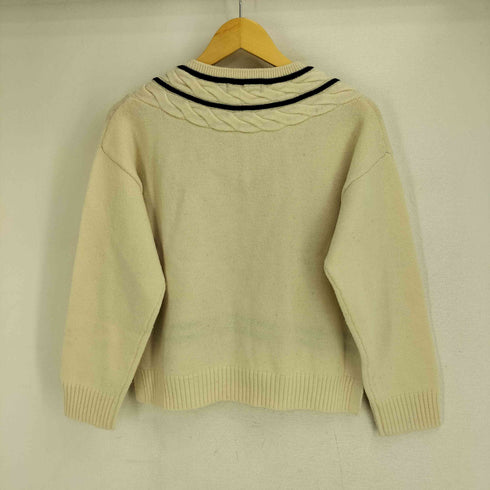 フレッドペリー FRED PERRY CABLE DETAIL TENNIS V-NECK レディース EUR 38